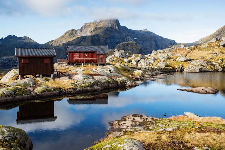Campen und Klettern auf den Lofoten Norwegen