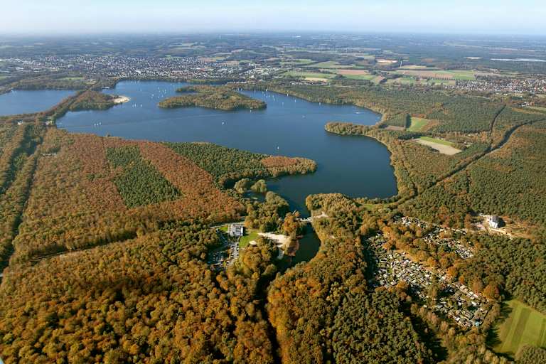 Herbstliche Stimmung am Halterner See in Nordrhein-Westfalen