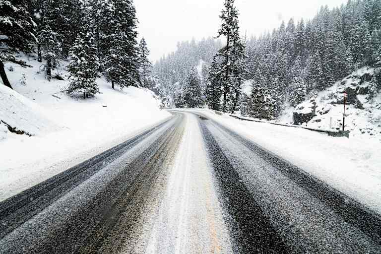 Strasse Winter