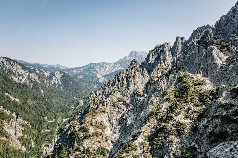 Schroffe Felslandschaft im Nationalpark Gesäuse