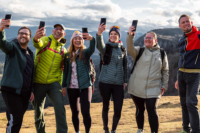 Die Gewinnergruppe erlebte einen Tag voller Inspiration und Entdeckungen inmitten des Naturparks Hohe Wand.