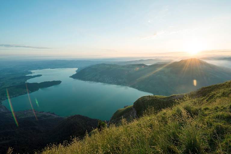 Ausblick auf den Zugersee.
