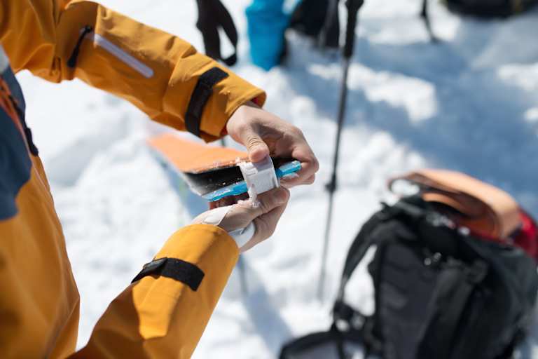 Skitour: Auffellen