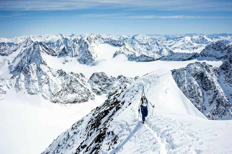 Über den Ostgrat auf den Schrankogel, Stubaier Alpen