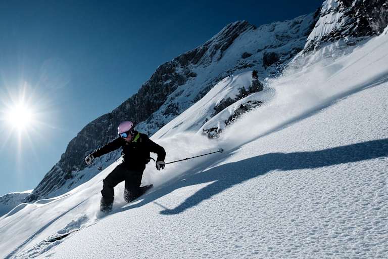 Telemarken durch den Pulverschnee