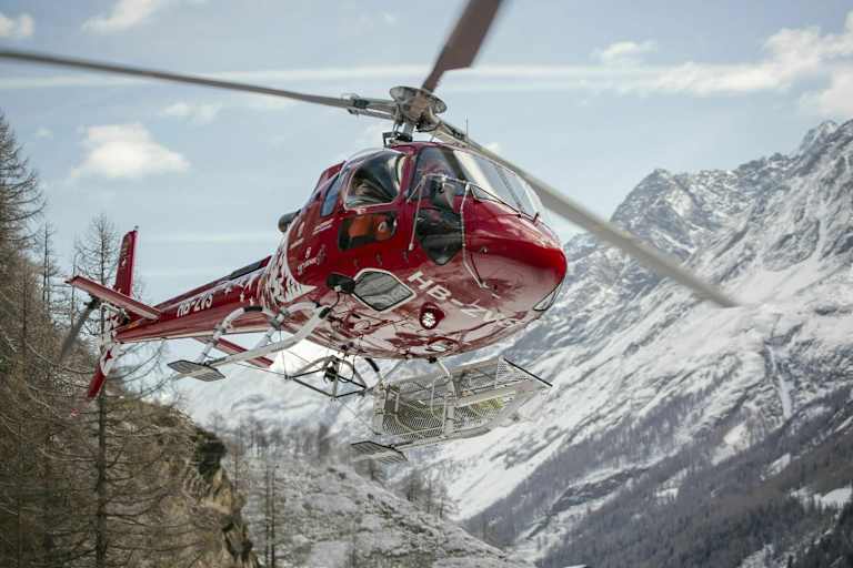 Luftretter der Air Zermatt im Einsatz