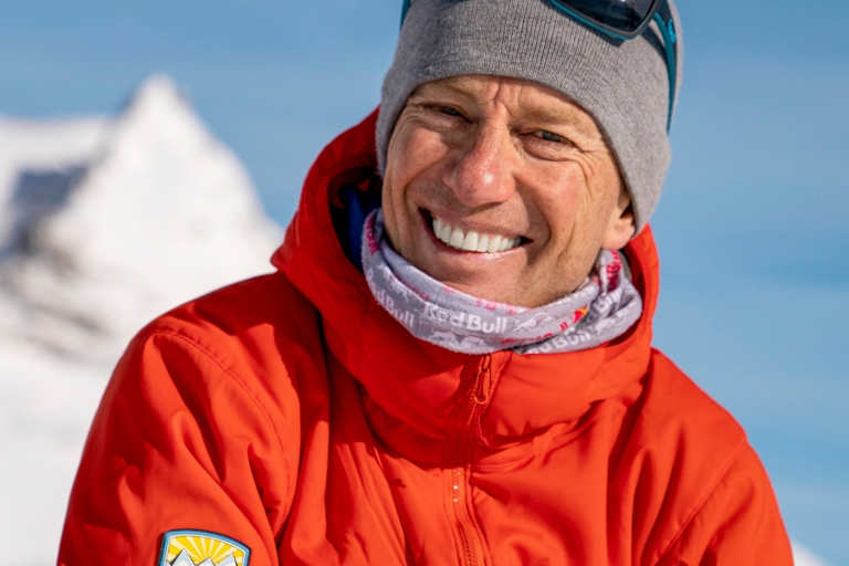 Markus Kröll posiert in den Zillertaler Alpen.
