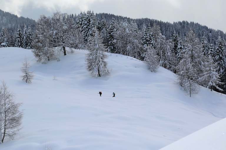 Winterwandern in Kärnten: Zur Kohlröslhütte am Weissensee