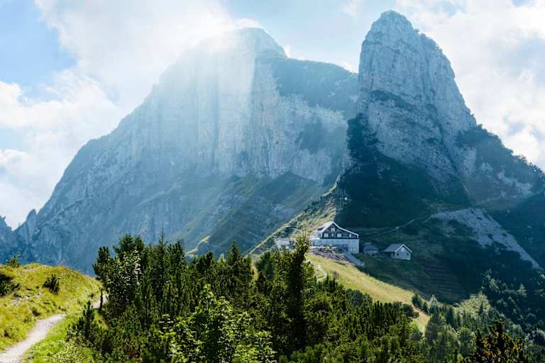 Die Alpenlandschaft des Alpstein.