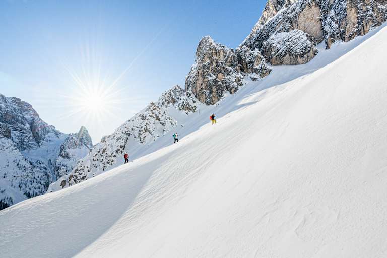 Eine Skitour hoch über Innichen