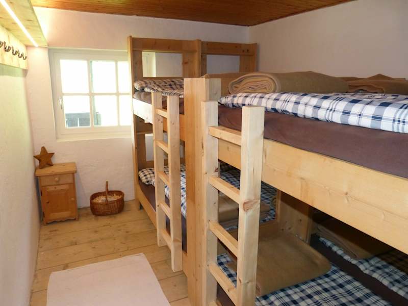 8er-Mehrbettzimmer auf der Klausner Hütte