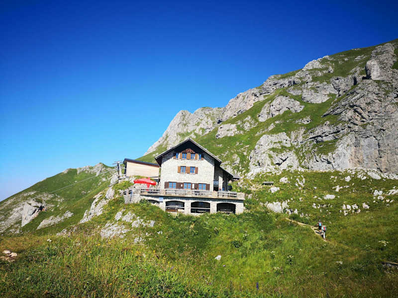Die Bad Kissinger Huette in den Allgäuer Alpen