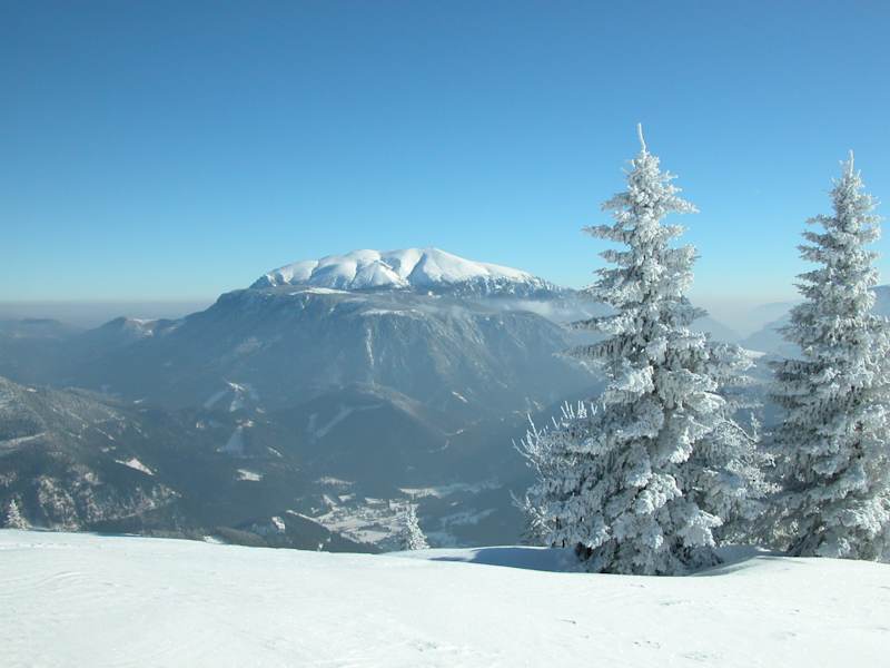 Ausblick an klaren Wintertagen