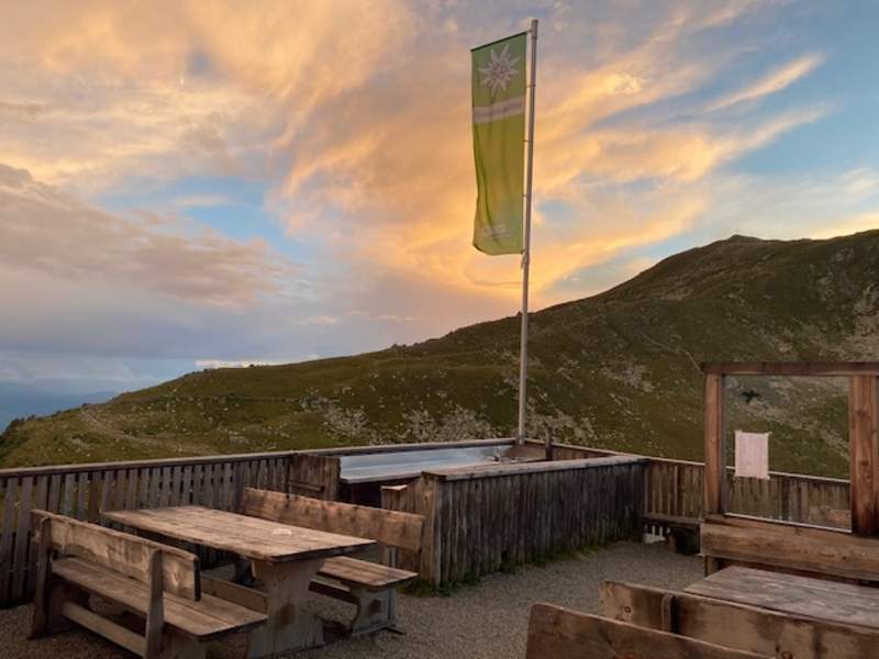 Terrasse auf der Radlseehütte