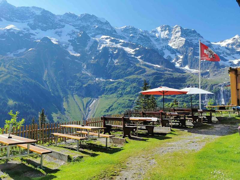 Berggasthaus Tschingelhorn - Terrasse