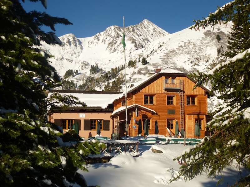 Edelrautehütte im Winter