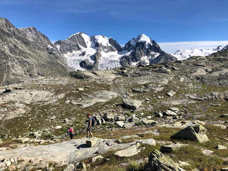 Bergpanorama von der Fuorcla Surlej