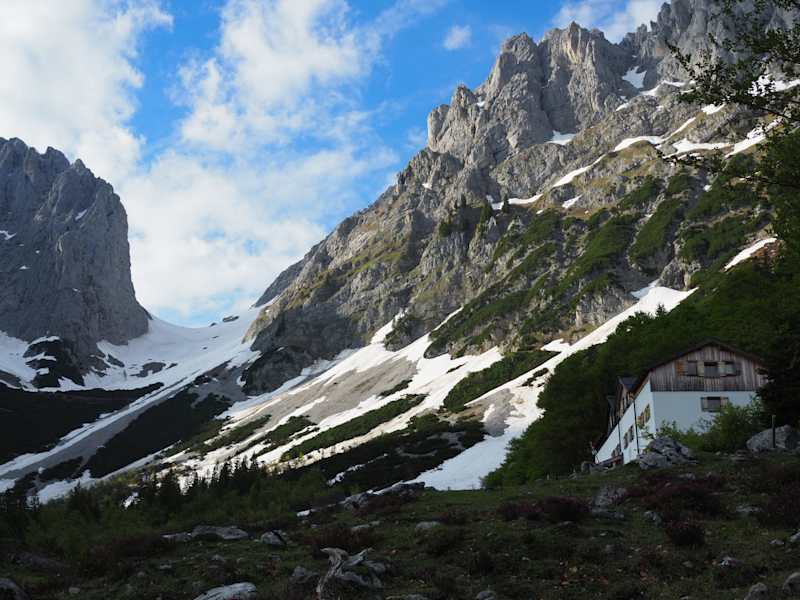 Kurz vor der Gaudeamushütte