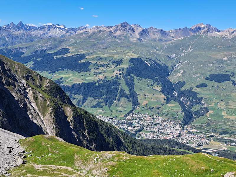 Aussicht von der Lischanahütte