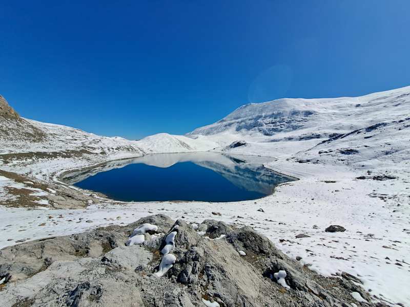Wunderbare Seen in der Umgebung der Lischanahütte