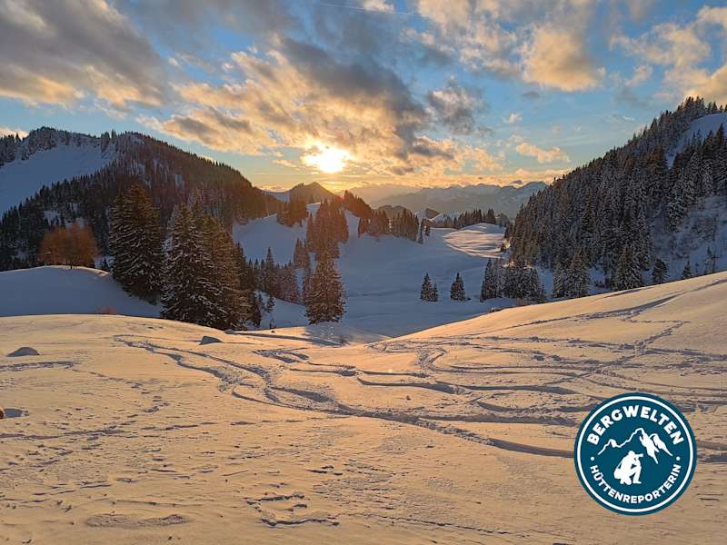 Pulverspuren rund um die Priener Hütte