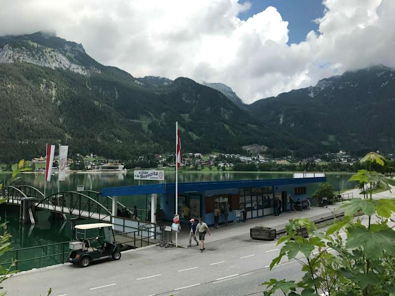Die Schiffsanlegestelle Seespitz am Achensee