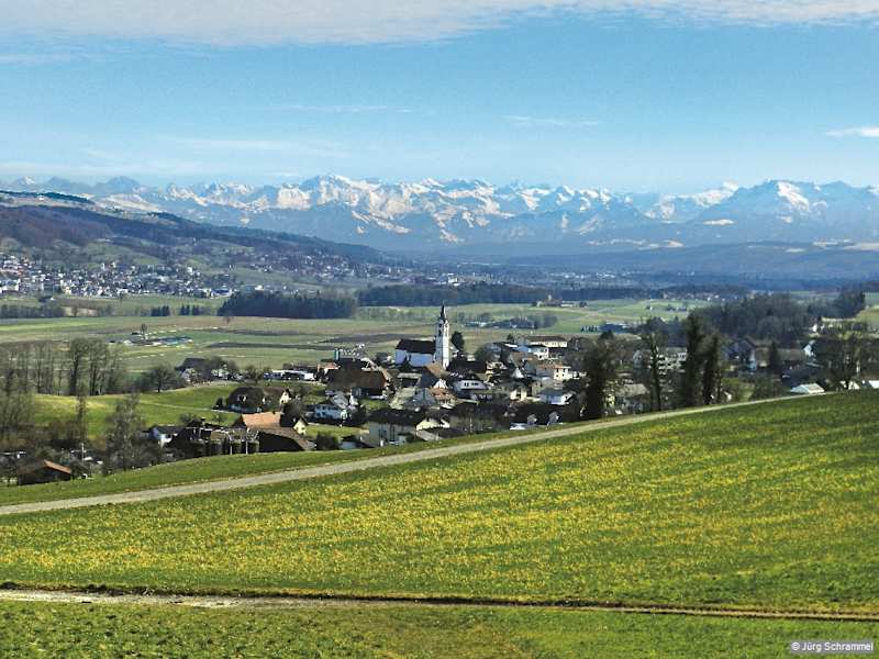 Herrliche Aussicht nach Reitnau.