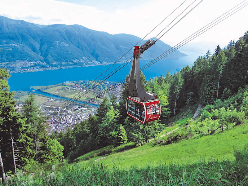 Die Luftseilbahn Orselina-Cardada