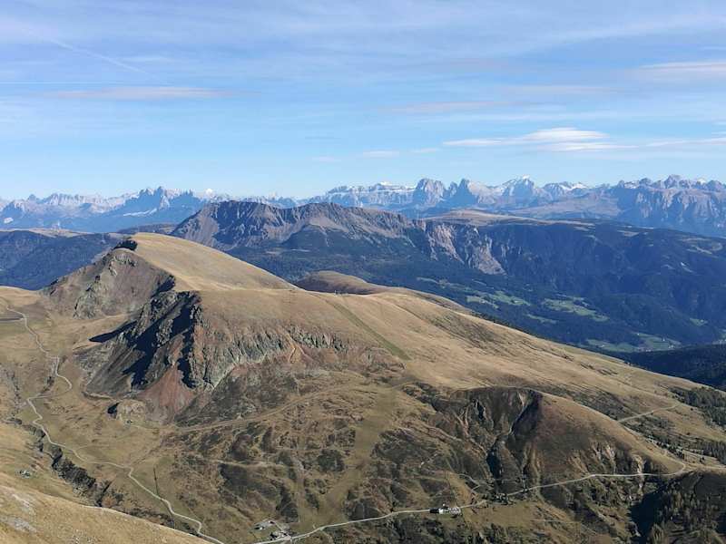 Blick vom Kleinen Ifinger auf die Dolomiten