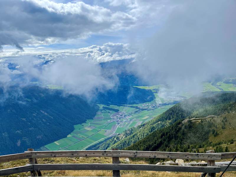 Blick vom Hochnall ins Tal