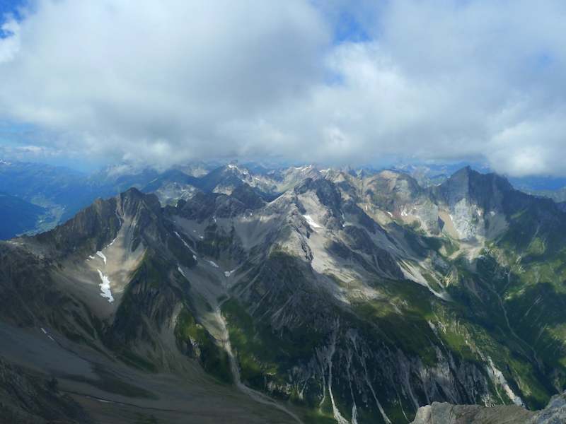 Traumhafte Aussicht von der Parseierspitze