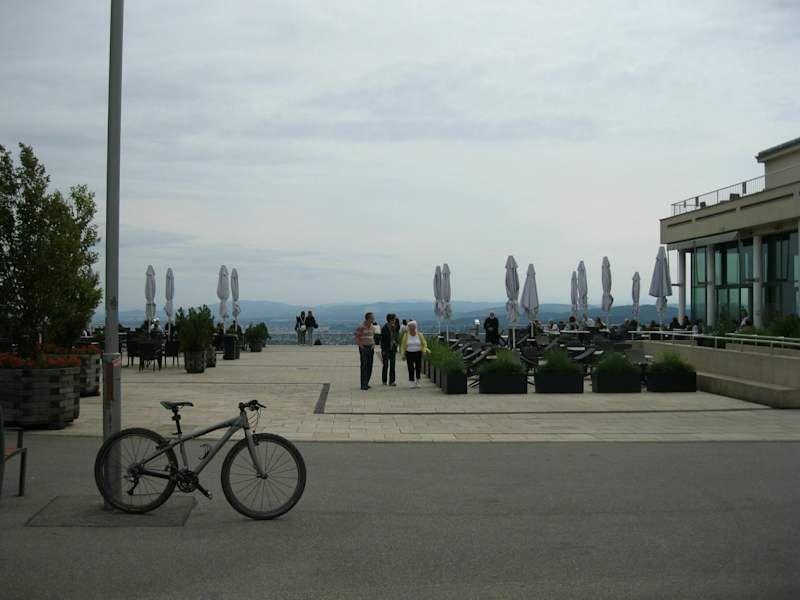 Aussichtsterrasse beim Hotel Kahlenberg