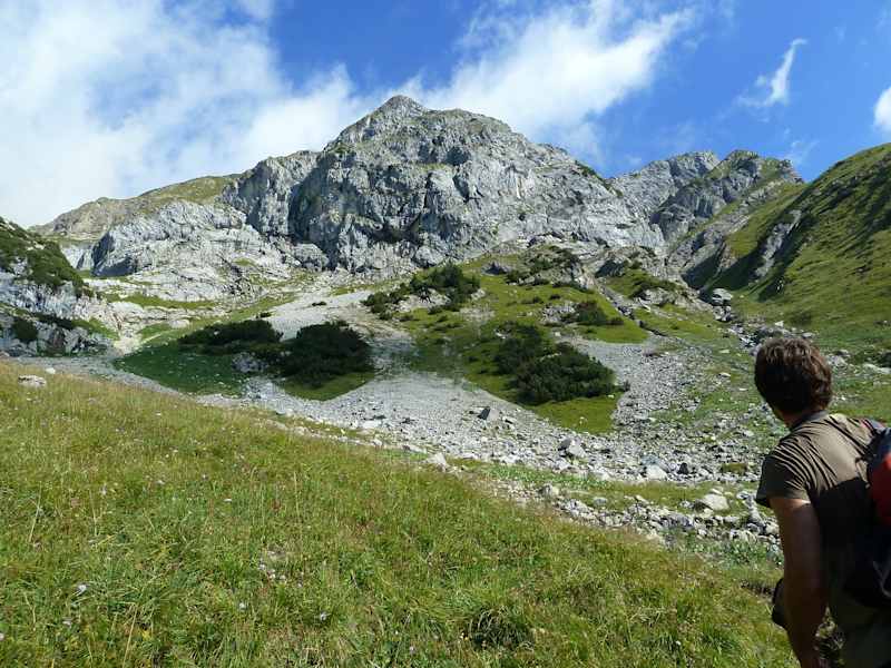 Anstieg zur Augsburger Hütte