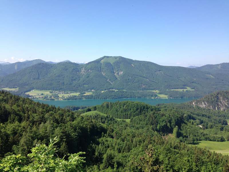 Ausblick Ruine Wartenfels auf Fuschlsee