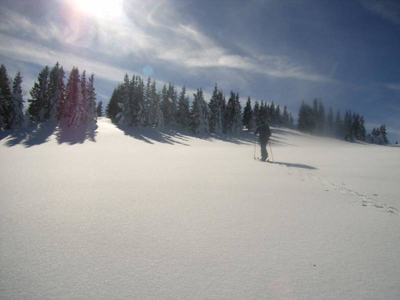 Kurz vor der Kuppe mit dem Ring-Gedenkkreuz