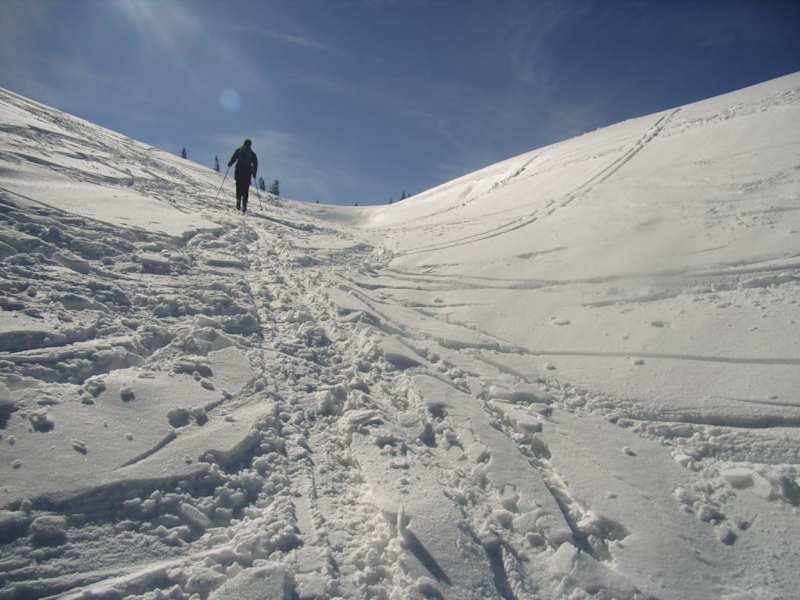 Die letzten Meter aus dem Gassl aufs Hochplateau