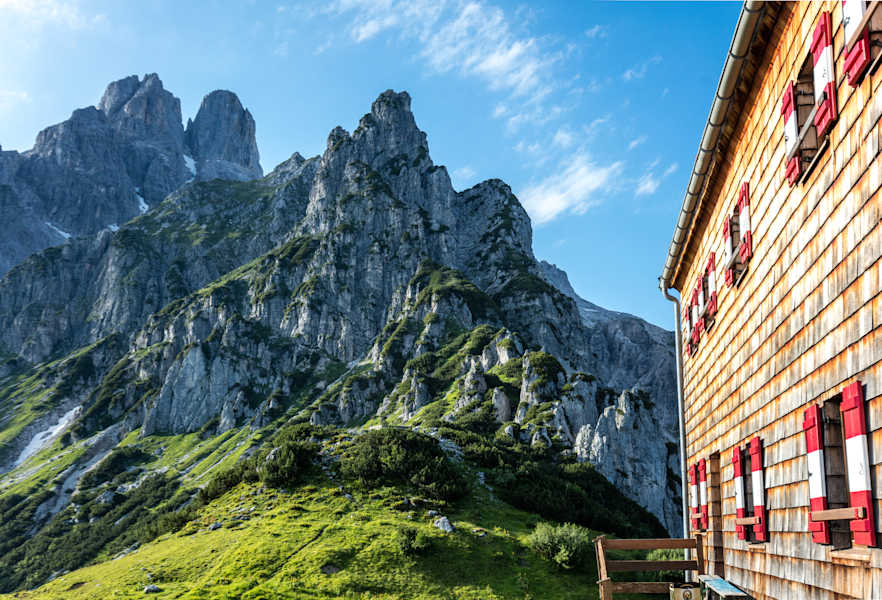Blick von der Hofpürglhütte auf die Große Bischofsmütze