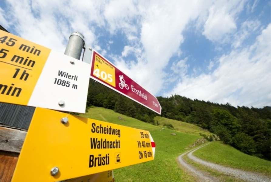 Wegweiser der Tour