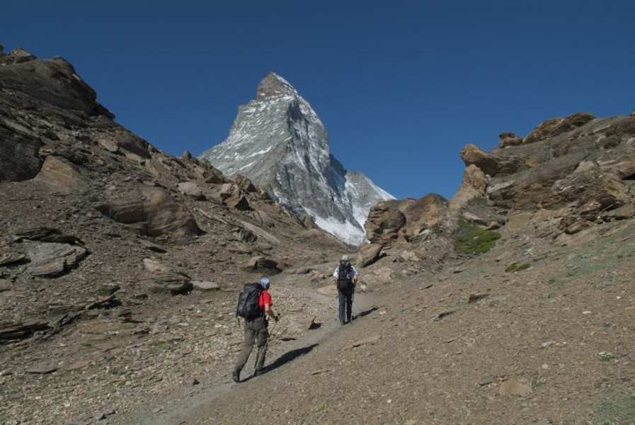 Aufstieg zur Hörnlihütte (3.260 m)