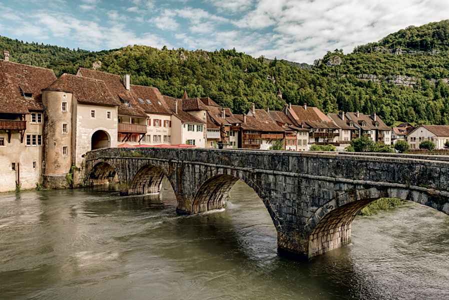 Blick auf St. Ursanne
