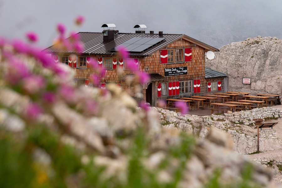 Blick zur Büllelejochhütte