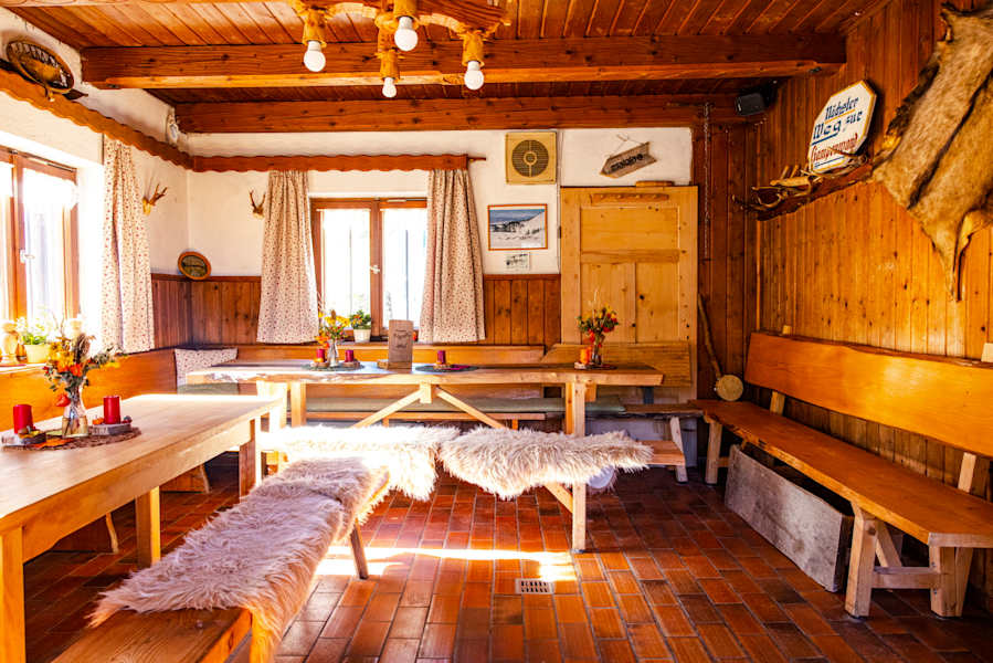 Die Gaststube der Gorialm