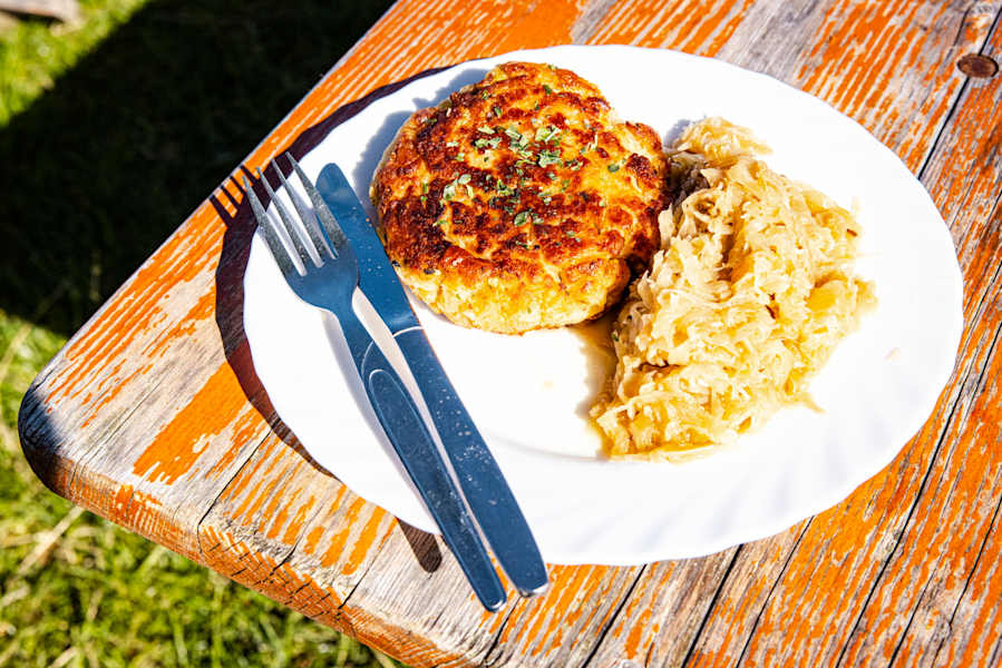 Kaspressknödel auf der Gorialm
