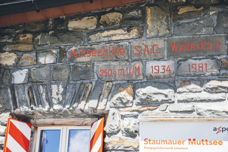 Die Muttseehütte auf 2504m Höhe.