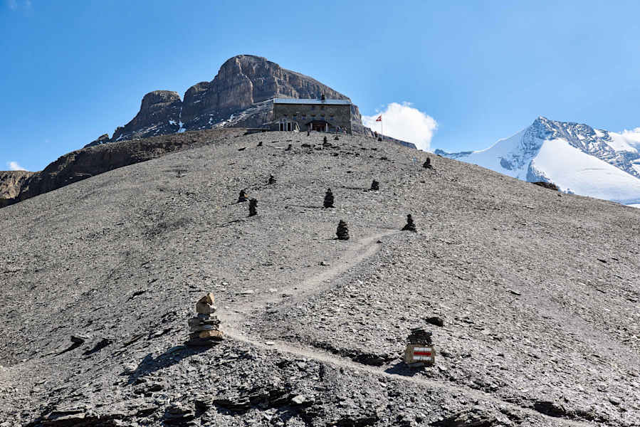 Die letzten Meter zur Blüemelisalphütte
