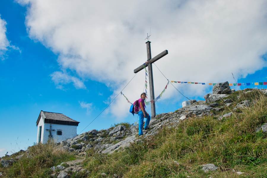 Gipfelmomente auf dem Spitzstein in den Bayerischen Alpen