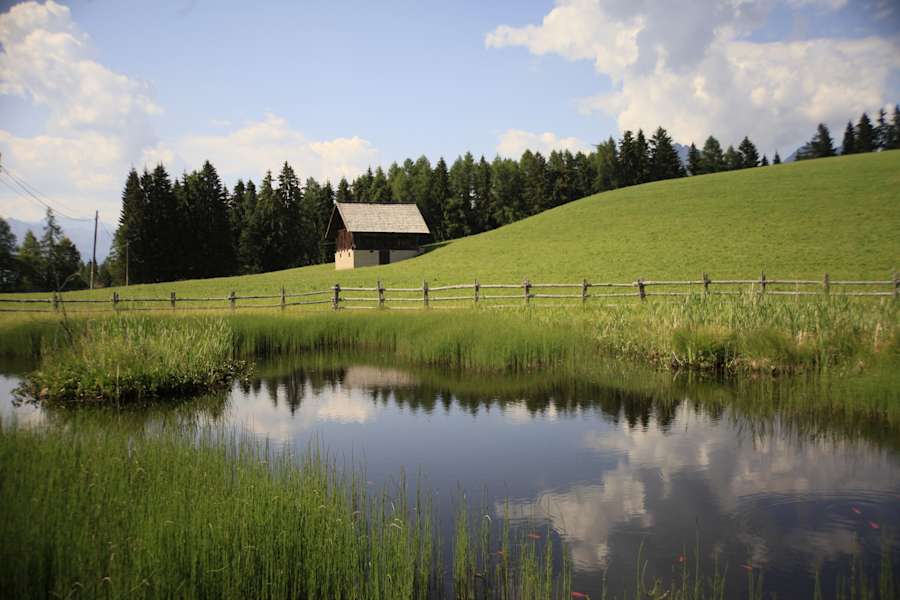 Weiher Bruggen: Beschauliche Runde in Südtirol
