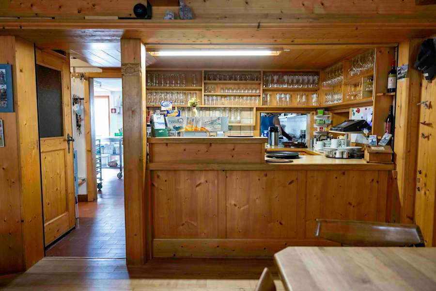 Die Stube der Steinseehütte