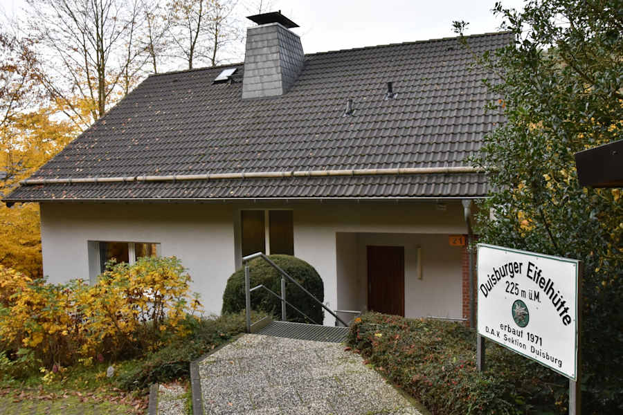 Eingangsbereich der Duisburger Eifelhütte