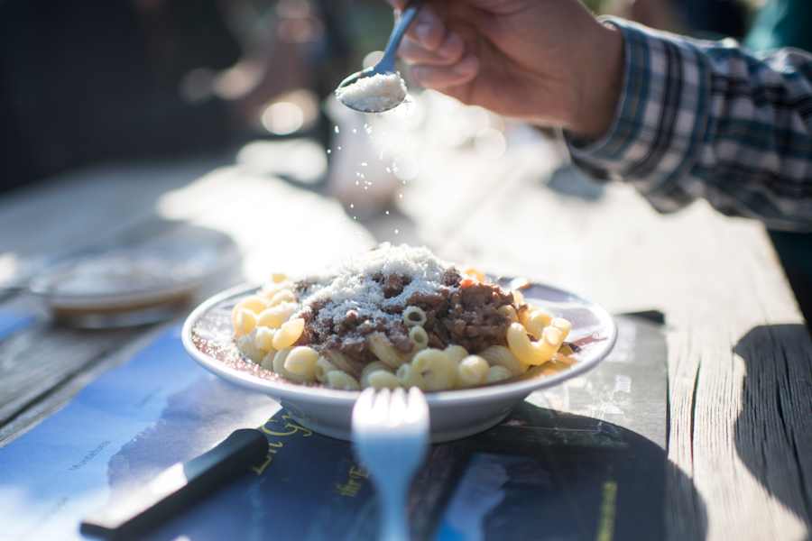 Traditionelle Hüttenküche auf der Enderlinhütte